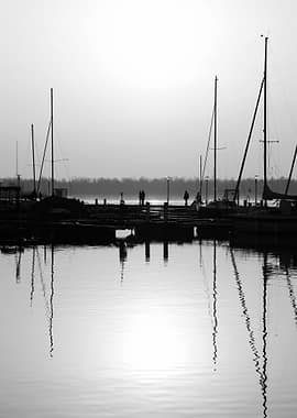 Silhouettes at the Marina
