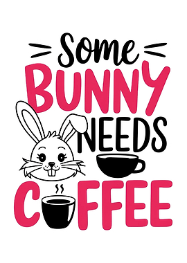 Funny Easter Coffee Bunny