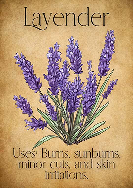 Apothcarys Journal - Lavender Illustration