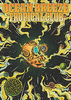 Ocean Breeze Tropical Club Poster