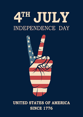 4th of July Peace Sign