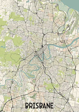 Brisbane City Map