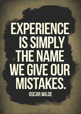 Oscar Wilde Quote Poster