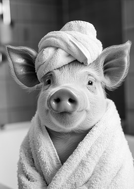 Pig in a Bathtobe
