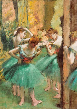 Dancers, Pink and Green by Edgar Degas