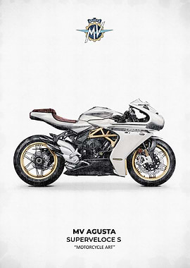 MV Agusta Superveloce S Motorcycle Art
