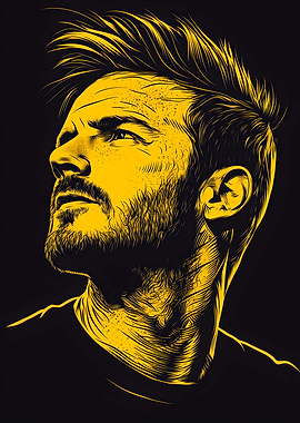 David Beckham Player Poster