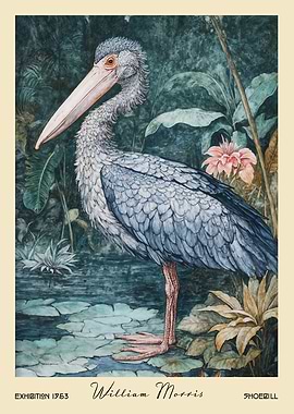 Shoebill William Morris Botanical