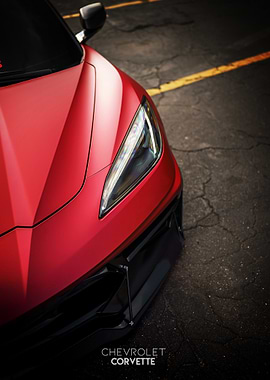 Red Chevrolet Corvette