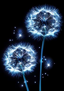 Glowing Dandelion Seeds