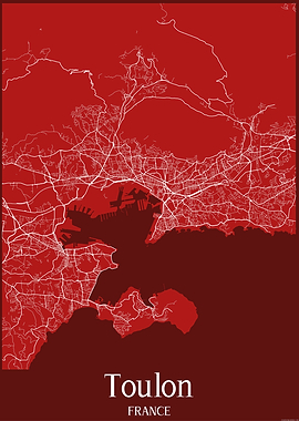 Toulon City Map