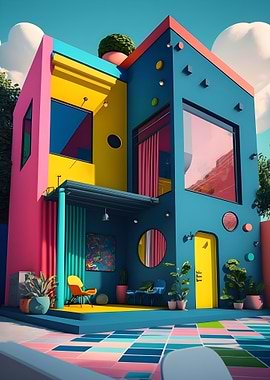 Colorful Modern House