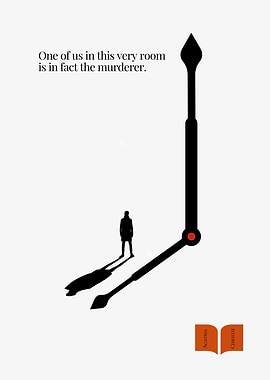 Agatha Christie Clock Poster