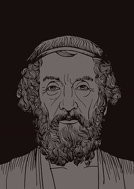 Black and White Portrait of a Man