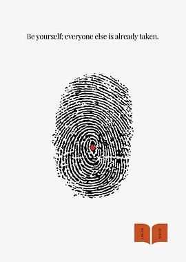 Fingerprint Quote Poster