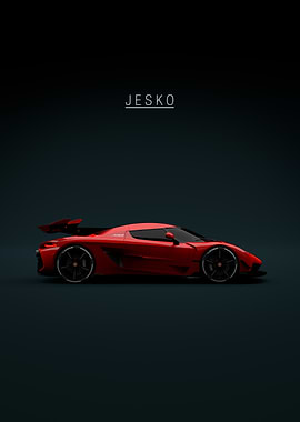 Red Koenigsegg Jesko