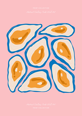 Abstract Oyster Wall Art
