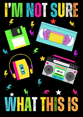 80s Retro Tech Nostalgia