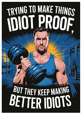 Idiot Proof Gym Poster