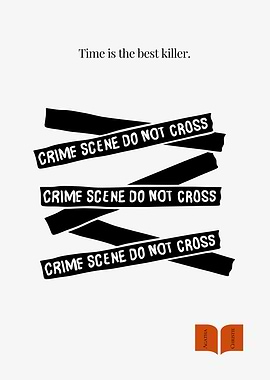 Time Is the Best Killer – Minimalist Agatha Christie Quote Poster