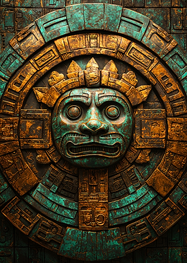 Aztec Mask Wall Decor