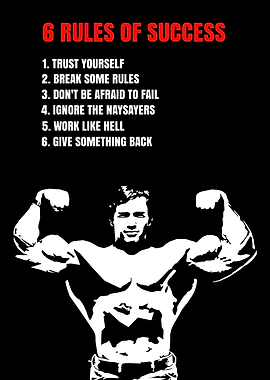6 Rules of Success Poster