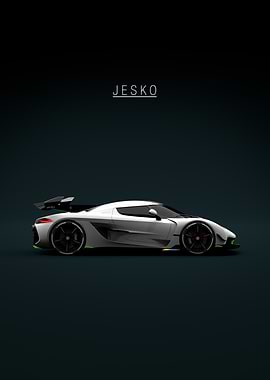 White Koenigsegg Jesko