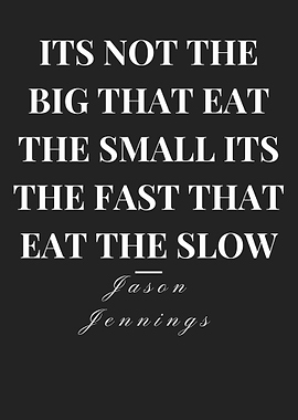 Motivational Quote - Fast Eat Slow