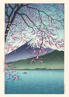 Mount Fuji with Cherry Blossoms