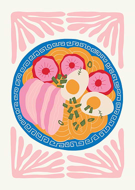 Ramen Bowl Illustration