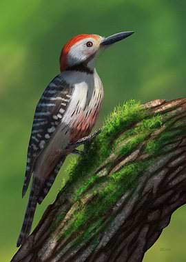 Red-bellied woodpecker on Branch