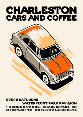 Charleston Cars and Coffee Poster