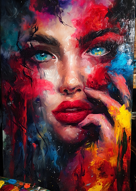 Abstract Woman Portrait