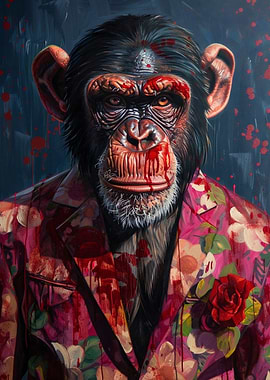 Bloody Chimp in Suit