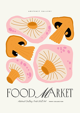 Mushroom Wall Art Print