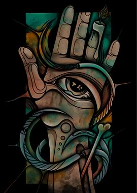 Hand with Eye and Candle