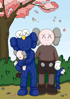 KAWS Characters in Spring