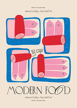 Modern Food Wall Art