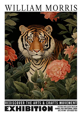Morris Floral Tiger Exhibition