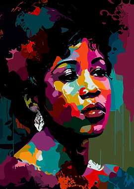 Colorful Portrait of a Woman