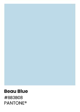 Pantone Beau Blue Color