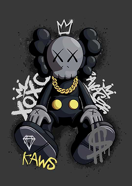 Kaws Graffiti Art