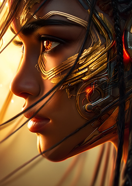 Cyberpunk Woman Portrait