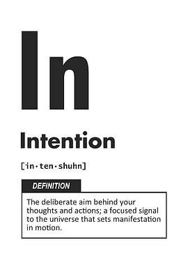 Intention Element – Focused Manifestation Mindset