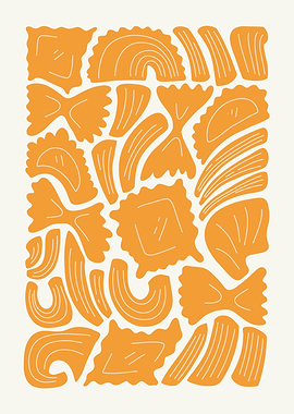 Pasta Shapes Illustration