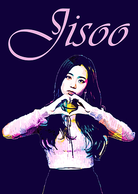 Jisoo Pop Art Portrait