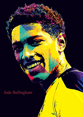 Jude Bellingham Pop Art Portrait