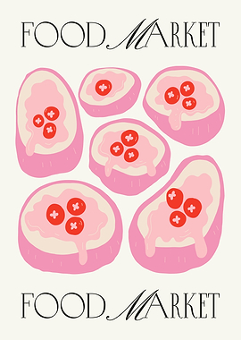 Food Market Illustration