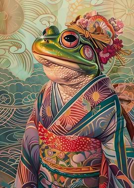 Frog in Kimono