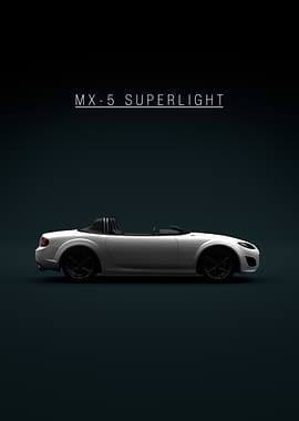 White 2010 Mazda MX-5 Superlight